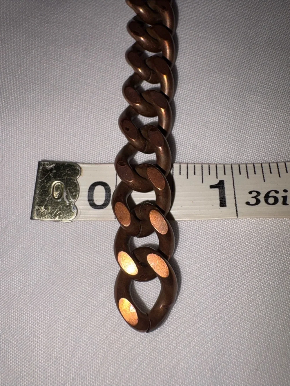 Copper Bracelet Curb Chain Link 8